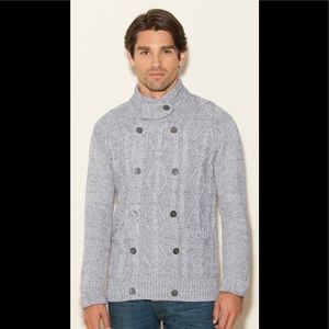 GUESS Double Breasted Cardigan Sweater Black XS